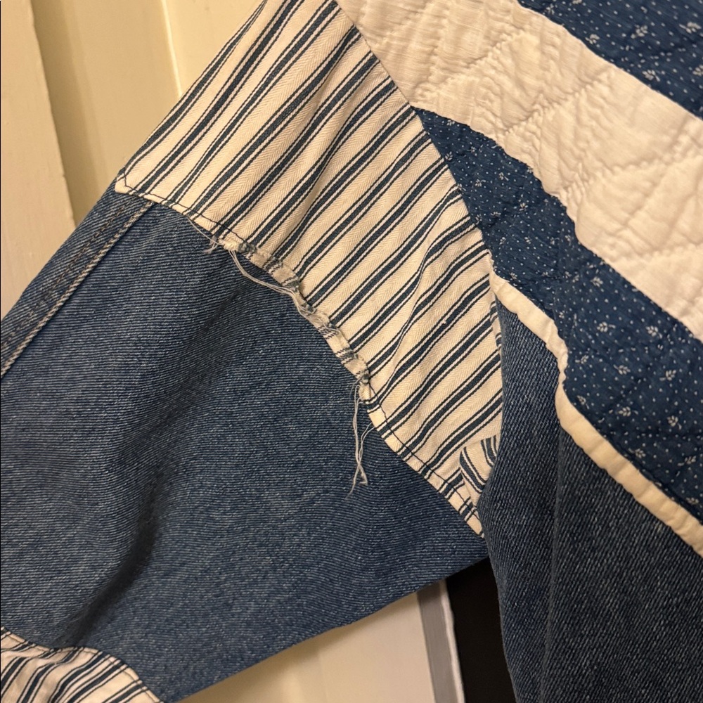Vintage Patchwork Denim Jacket - image 9